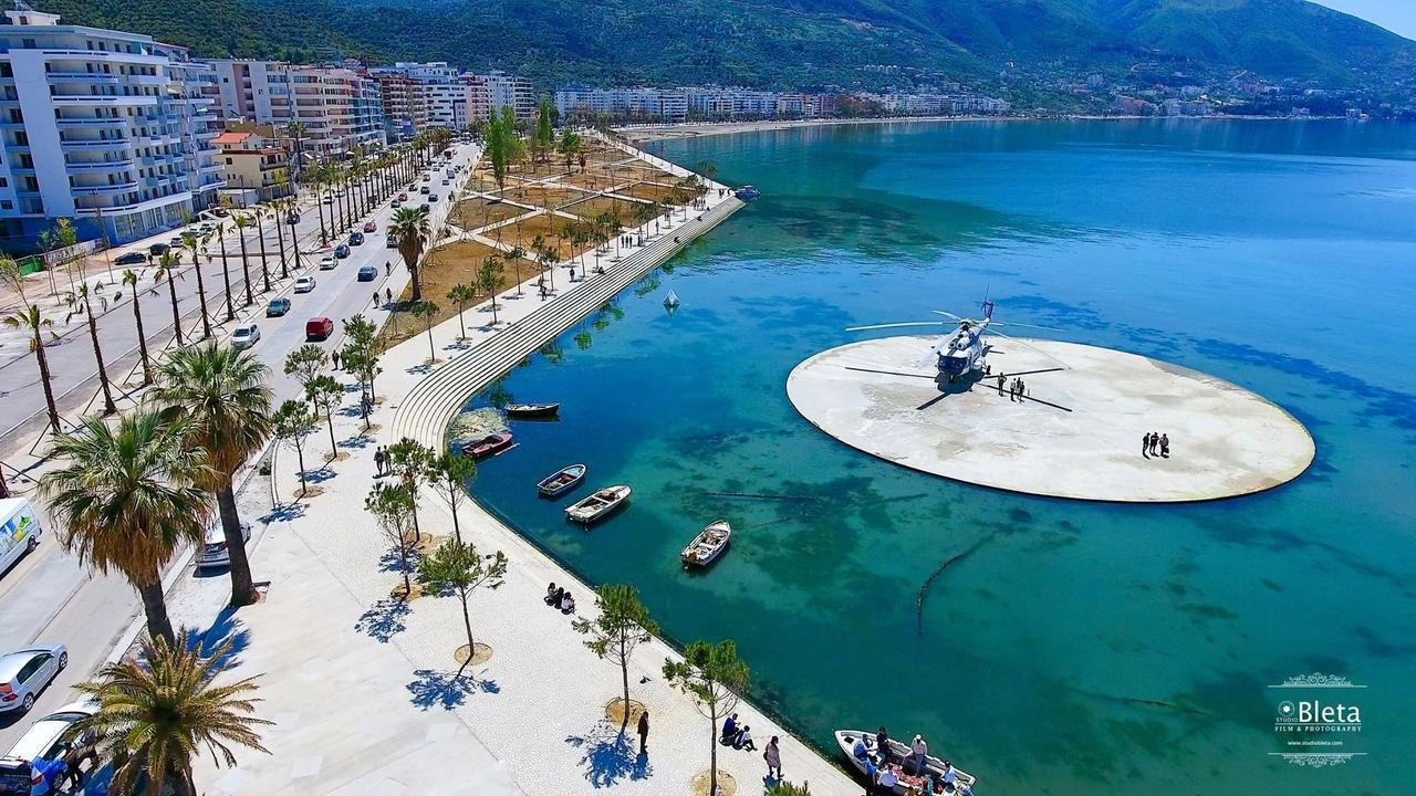 Rias Seaside Apartments Vlore Bagian luar foto